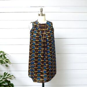 Anna Sui x Target 20th Anniversary Mod Metallic Sleeveless Party Shift Dress